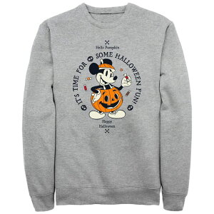 �A�j���L�����N�^�[ ���f�B�[�X �g�b�v�X T�V���c �g�[�� �t���[�X �O���t�B�b�N Licensed Character Big & Tall Mickey Mouse Pumpkin Costume Halloween Fun Graphic Fleece Athletic Heather �w�U�[