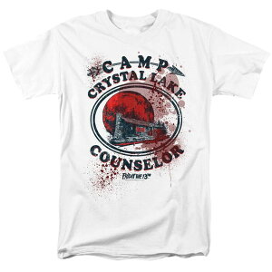 �A�j���L�����N�^�[ ���f�B�[�X �g�b�v�X T�V���c Licensed Character Friday The 13th Camp Counselor Victim Short Sleeve Adult-shirt White �z���C�g