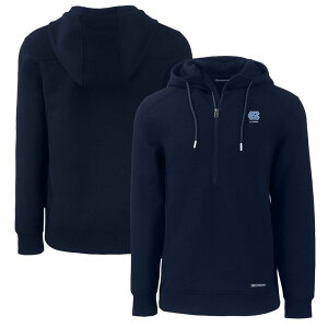 �J�b�^�[�A���h�o�b�N ���f�B�[�X �g�b�v�X T�V���c ���S �p�[�J�[ �q�[�� Men's Cutter & Buck Navy North Carolina Tar Heels Alumni Logo Roam Eco Recycled Half-Zipullover Hoodie Unc Navy �l�C�r�[
