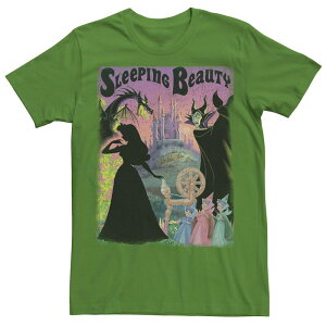 �f�B�Y�j�[ ���f�B�[�X �g�b�v�X T�V���c Disney'sleeping Beauty Aurora Maleficent Men's Poster Tee Kelly
