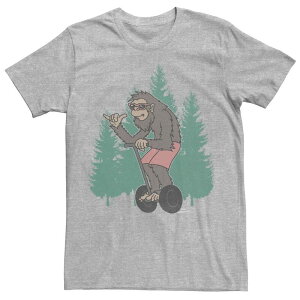 �A�j���L�����N�^�[ ���f�B�[�X �g�b�v�X T�V���c Licensed Character Men'sasquatch On A Segway Sketch Tee Athletic Heather �w�U�[