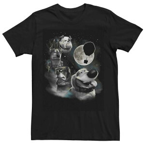 �f�B�Y�j�[ �s�N�T�[ ���f�B�[�X �g�b�v�X T�V���c Disney / Pixar's Up Dug & Dogs Men's Moon Portraitee Black �u���b�N
