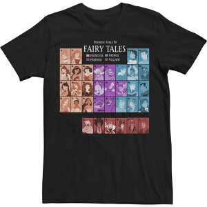 �f�B�Y�j�[ ���f�B�[�X �g�b�v�X T�V���c �g�[�� Big & Tall Disney Princess Table Periodic Table Tee Black �u���b�N