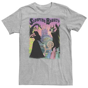 �f�B�Y�j�[ ���f�B�[�X �g�b�v�X T�V���c �g�[�� Big & Tall Disney Sleeping Beauty Aurora Maleficent Poster Tee Athletic Heather �w�U�[
