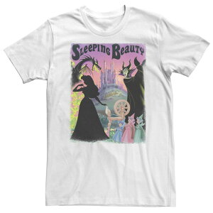 �f�B�Y�j�[ ���f�B�[�X �g�b�v�X T�V���c �g�[�� Big & Tall Disney Sleeping Beauty Aurora Maleficent Poster Tee White �z���C�g