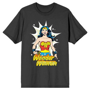 �A�j���L�����N�^�[ ���f�B�[�X �g�b�v�X T�V���c Licensed Character Men's Wonder Woman Character Tee Black �u���b�N