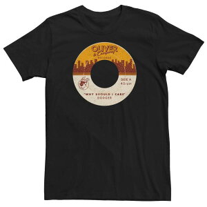 �f�B�Y�j�[ ���f�B�[�X �g�b�v�X T�V���c �g�[�� Big & Tall Disney's Oliver And Company Dodgers Records Tee Black �u���b�N