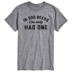 �A�j���L�����N�^�[ ���f�B�[�X �g�b�v�X T�V���c �g�[�� �O���t�B�b�N Licensed Character Big & Tall In Dog Beers I've Only Had One Graphic Tee Gray �O���[
