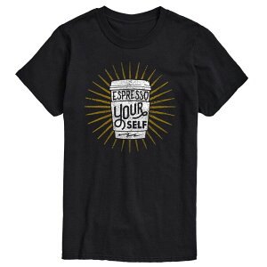 �A�j���L�����N�^�[ ���f�B�[�X �g�b�v�X T�V���c �g�[�� �O���t�B�b�N Licensed Character Big & Tall Espresso Yourself Graphic Tee Black �u���b�N
