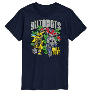 �A�j���L�����N�^�[ ���f�B�[�X �g�b�v�X T�V���c �g�[�� �O���t�B�b�N Licensed Character Big & Tall Transformers Autobots Roll Out Graphic Tee Navy �l�C�r�[