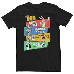 �A�j���L�����N�^�[ ���f�B�[�X �g�b�v�X T�V���c �g�[�� Licensed Character Big & Tallooney Tunes This Dad Is Cleaver Like Bugs Tee Black �u���b�N