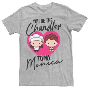 �A�j���L�����N�^�[ ���f�B�[�X �g�b�v�X T�V���c Licensed Character Men's Friends You're The Chandler To My Monica Tee Athletic Heather �w�U�[