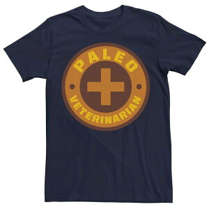 �A�j���L�����N�^�[ ���f�B�[�X �g�b�v�X T�V���c Licensed Character Men's Jurassic World Paleo Veternarian Badge Tee Navy �l�C�r�[