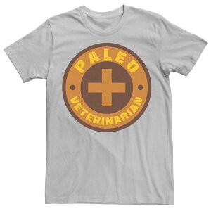 �A�j���L�����N�^�[ ���f�B�[�X �g�b�v�X T�V���c Licensed Character Men's Jurassic World Paleo Veternarian Badge Tee Silver �V���o�[