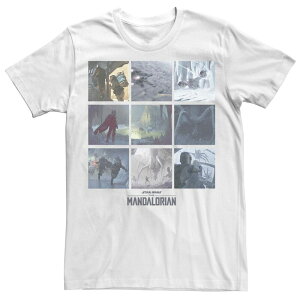 �X�^�[ �E�H�[�Y ���f�B�[�X �g�b�v�X T�V���c �g�[�� Big & Tall Star Wars: The Mandalorian Chapter 10 Concept Art Box Up R7 Tee White �z���C�g