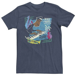 �f�B�Y�j�[ �s�N�T�[ ���f�B�[�X �g�b�v�X T�V���c �g�[�� Big & Tall Disney / Pixar Soul Joe Half Note Jazz Club In The Zone Tee Navy Heather �w�U�[