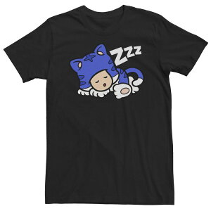 �A�j���L�����N�^�[ ���f�B�[�X �g�b�v�X T�V���c �g�[�� Licensed Character Big & Tall Nintendo Super Mario Toad Blue Suit Sleeping Portraitee Black �u���b�N