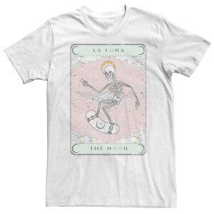 �A�j���L�����N�^�[ ���f�B�[�X �g�b�v�X T�V���c �g�[�� Licensed Character Big & Tall Trendy Moon Skatee White �z���C�g