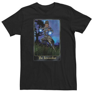 �}�[�x�� ���f�B�[�X �g�b�v�X T�V���c �g�[�� Big & Tall Marvel Shuri The Inventor Card Artee Black �u���b�N
