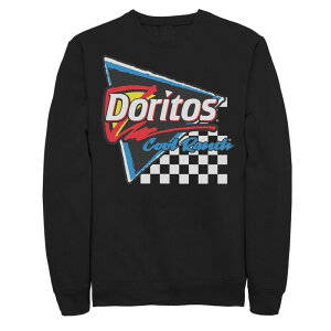 �A�j���L�����N�^�[ ���f�B�[�X �g�b�v�X T�V���c �X�E�F�b�g Licensed Character Men's Doritos Cool Ranch Racing Flag Triangle Sweatshirt Black �u���b�N