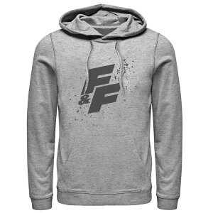 �A�j���L�����N�^�[ ���f�B�[�X �g�b�v�X T�V���c ���S �p�[�J�[ Licensed Character Men's Fast & Furious Paint Splatter Bold Logo Hoodie Athletic Heather �w�U�[
