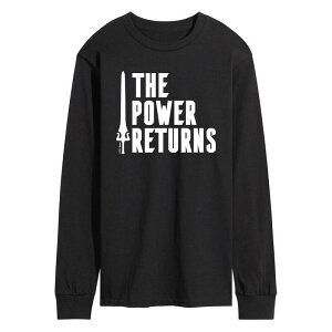 �A�j���L�����N�^�[ ���f�B�[�X �g�b�v�X T�V���c �O���t�B�b�N Licensed Character Men's He-Man Masters of the Universe Long Sleeve Graphic Tee Black �u���b�N