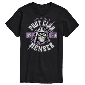 �j�R���f�I�� ���f�B�[�X �g�b�v�X T�V���c �O���t�B�b�N Nickelodeon Men's Teenage Mutant Ninja Turtles Foot Clan Graphic Tee Black �u���b�N