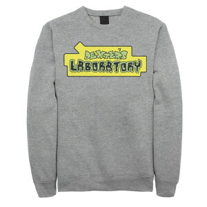 �A�j���L�����N�^�[ ���f�B�[�X �g�b�v�X T�V���c ���S �t���[�X Licensed Character Men's Dexter's Laboratory Originalogo Fleece Top Athletic Heather �w�U�[