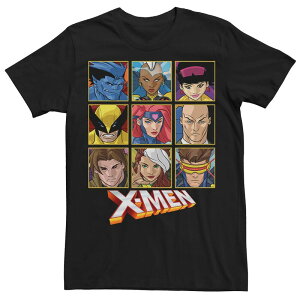 �A�j���L�����N�^�[ ���f�B�[�X �g�b�v�X T�V���c Licensed Character Men's Marvel X-Men Character Box Up Tee Black �u���b�N