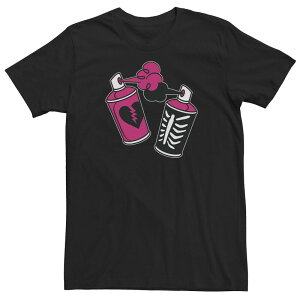 �A�j���L�����N�^�[ ���f�B�[�X �g�b�v�X T�V���c �g�[�� Licensed Character Big & Tall Fortnite Spray Cans Tee Black �u���b�N