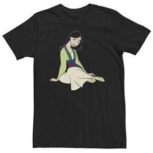 �f�B�Y�j�[ ���f�B�[�X �g�b�v�X T�V���c �g�[�� Big & Tall Disney Mulan Large Poster Tee Black �u���b�N