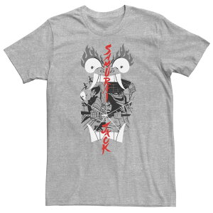 �A�j���L�����N�^�[ ���f�B�[�X �g�b�v�X T�V���c �g�[�� Licensed Character Big & Tall Cartoonetwork Samurai Jack Aku Illustrated Storytelling Tee Athletic Heather �w�U�[