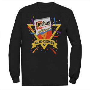 �f�B�Y�j�[ ���f�B�[�X �g�b�v�X T�V���c ���B���e�[�W �g�[�� ���S �O���t�B�b�N Disney Big & Tall Doritos Nacho Cheesier Vintage Logo Long Sleeve Graphic Tee Black �u���b�N