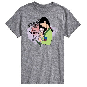 �f�B�Y�j�[ ���f�B�[�X �g�b�v�X T�V���c �g�[�� �O���t�B�b�N Disney's Mulan Big & Tall Blossoms Graphic Tee Gray �O���[