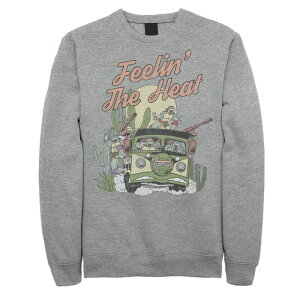 �j�R���f�I�� ���f�B�[�X �g�b�v�X T�V���c �X�E�F�b�g�[�� �t���[�X Big & Tall Nickelodeon Teenage Mutant Ninja Turtles Feelin' Theat Fleece Sweatshirt Athletic Heather �w�U�[