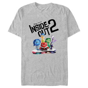 �A�j���L�����N�^�[ ���f�B�[�X �g�b�v�X T�V���c �O���t�B�b�N Licensed Character Men's Inside Out 2 Brand-new Emotions Graphic Tee Athletic Heather �w�U�[