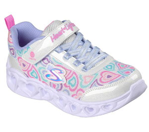 �X�P�b�`���[�Y ���f�B�[�X �V���[�Y �X�j�[�J�[ Skechers Heart Lights Boogie Love Girls' Light Up Sneakers White Multi �z���C�g