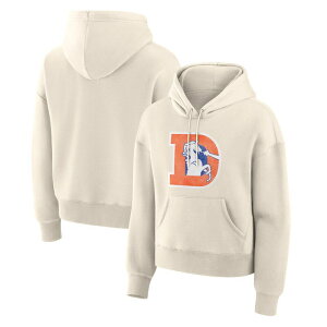 �t�@�i�e�B�N�X ���f�B�[�X �g�b�v�X T�V���c �p�[�J�[ Women's Fanatics Cream Denver Broncos Dove Legacy Pullover Hoodie Den Beige �x�[�W��