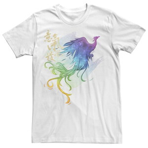 �f�B�Y�j�[ ���f�B�[�X �g�b�v�X T�V���c Disney's Mulan Live Action Phoenix Watercolor Men's Tee White �z���C�g