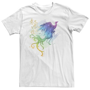 �f�B�Y�j�[ ���f�B�[�X �g�b�v�X T�V���c �g�[�� Big & Tall Disney Mulan Live Action Phoenix Watercolor Tee White �z���C�g