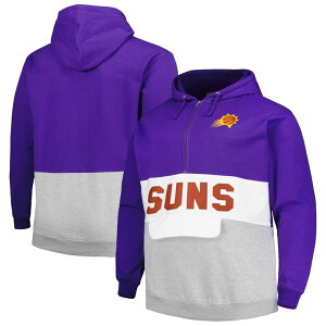 �A���u�����f�b�h ���f�B�[�X �A�E�^�[ �W���P�b�g�E�u���]�� �g�[�� �p�[�J�[ Unbranded Men's Fanatics Branded Purple Phoenix Suns Big & Tall Anorak Half-Zip Hoodie Phx Purple �p�[�v��