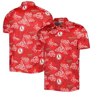���C���X�v�[�i�[ ���f�B�[�X �g�b�v�X T�V���c �|���V���c �v�����g Men's Reyn Spoonered St. Louis Cardinals Cooperstown Collection Puamana Print Polo Crd Red ���b�h
