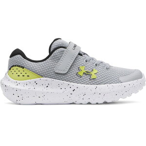 �A���_�[�A�[�}�[ ���f�B�[�X �V���[�Y �X�j�[�J�[ Under Armour Surge 4 AC Little Kids Running Shoes Mod Gray Lumin Yellow �O���[