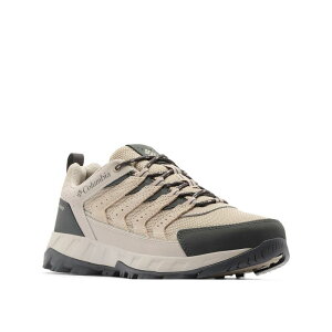 �R�����r�A ���f�B�[�X �V���[�Y �X�j�[�J�[ Columbia Strata Trail Men's Lowaterproof Hiking Shoesoftaupe Dark Grey �O���[