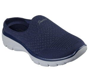 �X�P�b�`���[�Y ���f�B�[�X �V���[�Y �T���_�� �����b�N�X�t�B�b�g Skechers Relaxed Fit Easy Going Open Flowomen's Mules Navy �l�C�r�[