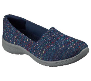 �X�P�b�`���[�Y ���f�B�[�X �V���[�Y �T���_�� �����b�N�X�t�B�b�g �X�j�[�J�[ Skechers Relaxed Fit Women'slip-On Comfort Sneakers Navy Multi �l�C�r�[