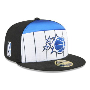 �j���[�G�� ���f�B�[�X �A�N�Z�T���[ �X�q Men's New Era White/Black Orlando Magic 2025 NBA Tip Off Split Panel 59FIFTY Fitted Hat Mag White �z���C�g