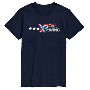 �X�^�[ �E�H�[�Y ���f�B�[�X �g�b�v�X T�V���c �g�[�� ���S �O���t�B�b�N Big & Tall Star Wars X-Wing Americana Logo Graphic Tee Navy �l�C�r�[