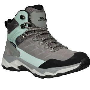 �g���X�p�X ���f�B�[�X �V���[�Y �u�[�c�E���C���u�[�c �X�G�[�h Trespass Womens/Ladies Ismay Suede Waterproof Walking Boots Gray �O���[