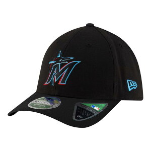�j���[�G�� ���f�B�[�X �A�N�Z�T���[ �X�q Men's New Era Black Miami Marlins Playereplica 39THIRTY M-Crown Flex Hat Mrl Black �u���b�N